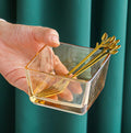 Crystal Glass Snacks Candy Serving Dish - 03 Compartments - Needs Store