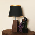 Dark Brown Wooden Design Table Lamp | Indoor Lights | Home Decor - Needs Store