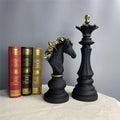 Decorative Chess King, Queen And Knight Black Figurine For Home Décor - Set of 03 - Needs Store