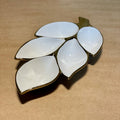 Decorative White Color Dry Fruit / Snacks Ceramic Dish - Needs Store