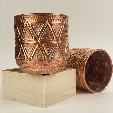 Double Takon Copper Planter - Handmade - Needs Store