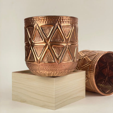 Double Takon Copper Planter - Handmade - Needs Store