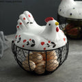 Eggs Basket with Ceramic Hen Lid, Egg Basket in Pakistan - Needs Store