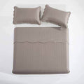 Embossed Bedspread Set (Coffee) - King Size Bed - Needs Store