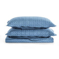 Embossed Bedspread Set | King Size - Navy Blue - Needs Store
