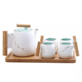 European Breakfast Drinkware Porcelain Mugs - Porcelain Tea Set - White - Needs Store