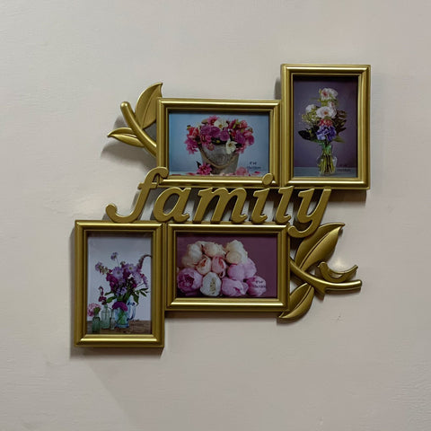 Family Pictures Frame Wall Hanging - 4 Photos - Needs Store
