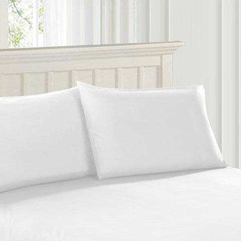 FLAT SHEET SET WITH PILLOW COVERS - WHITE (SINGLE/DOUBLE) - Needs Store