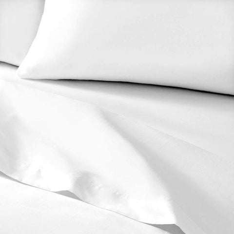 FLAT SHEET SET WITH PILLOW COVERS - WHITE (SINGLE/DOUBLE) - Needs Store