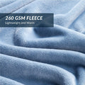 Fleece Throw | Winter Blanket - Sky Blue - Needs Store