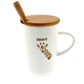 Giraffe Coffee Mug with wooden Lid - Needs Store