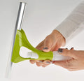Glass Cleaning Wiper With Water Spray Spout For Car And Home Use - Lemon Green - Needs Store