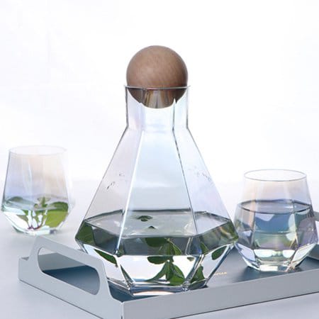 Glass Japanese Water Carafe and Glassware Set - Rainbow - Needs Store