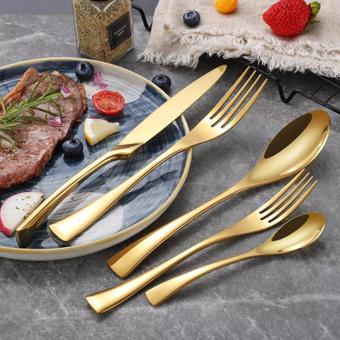 Glazed Gold Cutlery Set - 4 pcs - Needs Store