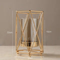 Golden Glass Candle Stand for Home Decor - Needs Store