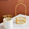 Golden Heart Planter Pot for TableTop, Desk, Vanity Home Decor - Needs Store