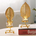 Golden Leaf Candle Stand | Modern Candle Holder | Home Decor - Needs Store