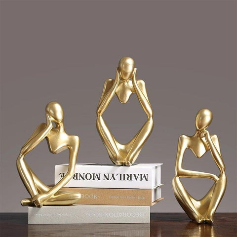 Golden Thinking Mannequins Set - Needs Store