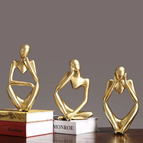 Golden Thinking Mannequins Set - Needs Store
