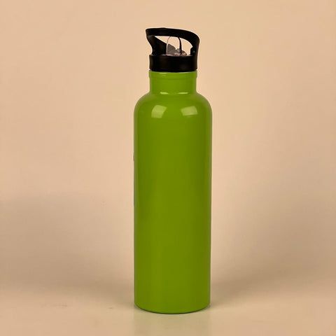 Green Aluminum Water Bottle for Travel with Straw Lid - Needs Store