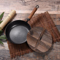 Hammered Cast Iron Cookware Set - 3 Pieces ( Wok | Frying Pan | Casserole ) - Needs Store