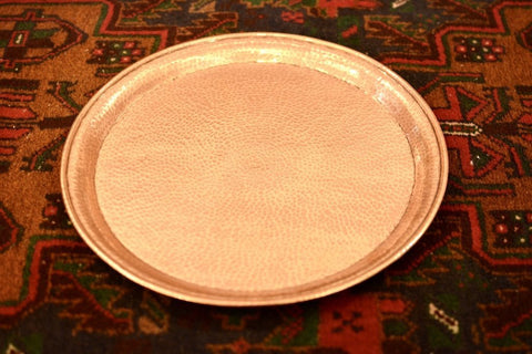 Hammered Copper Round Serving Dish/Platter - Needs Store