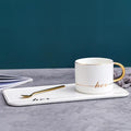 "Her" Mug with Serving Dish and Spoon - White and Gold - Needs Store