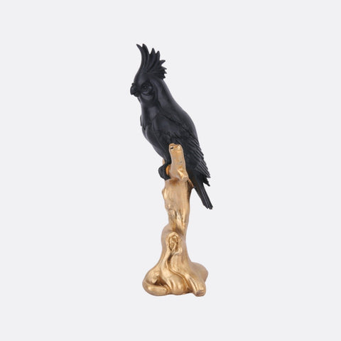 Love Bird Ornament Figurine for Home Decor - Black - Needs Store