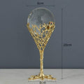 Luxurious Gold Metal Crystal Ball For Shelf Ornaments - Needs Store