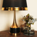 Minimalistic Black n Gold Sleek Design Table Lamp - Needs Store
