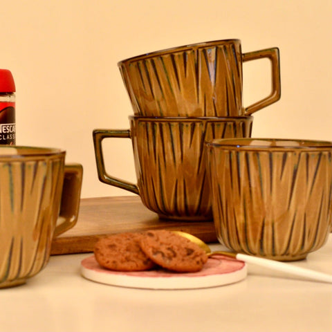 Montpeller Coffee Mugs - Coffee Caramel - Needs Store