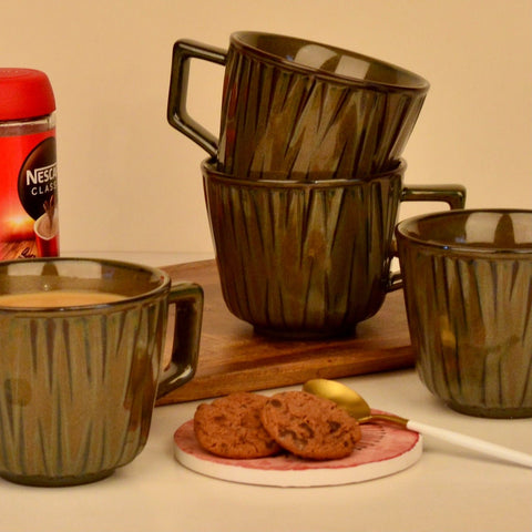 Montpeller Coffee Mugs - Deep Green - Needs Store