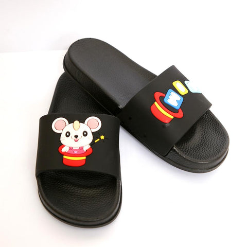 Mouse Home Beach Slippers - Black - Needs Store