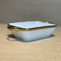 Nordic Rectangular Ceramic Baking Dish with Gold Rim - Needs Store