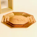 Octagonal Copper Serving Platter - Set of 03 - Needs Store