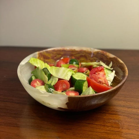 Onyx Marble Serving Bowl – Natural Tones & Pattern - Needs Store