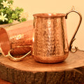 Oriental Copper Mug (750 ml) - Hand Crafted & Hammered Pure Copper - Needs Store