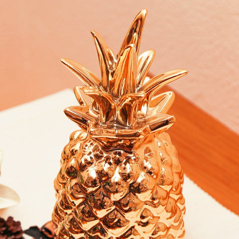 Pineapple Decorative Figurine | Bright Gold - Centerpieces for Home Decor - Needs Store