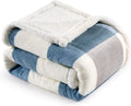 Plaid Print Sherpa Fleece Blanket - Needs Store