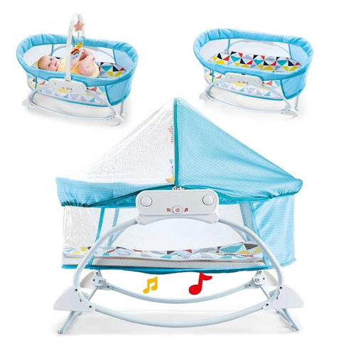 Portable Bassinet Music and Vibrations baby crib swing - Needs Store