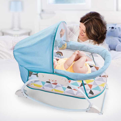 Portable Bassinet Music and Vibrations baby crib swing - Needs Store