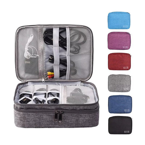Portable Travel Bag for Gadgets | USB Charger Cables - Needs Store