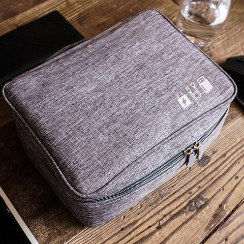 Travel Storage Bags for Gadgets - Grey - Needs Store