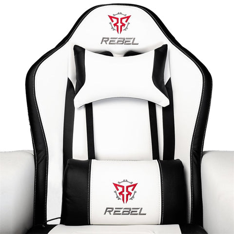 Rebel Rogue Gaming Recliner- White/Black - Needs Store