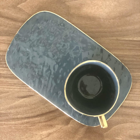 Retro Mug with Serving Plate - Needs Store