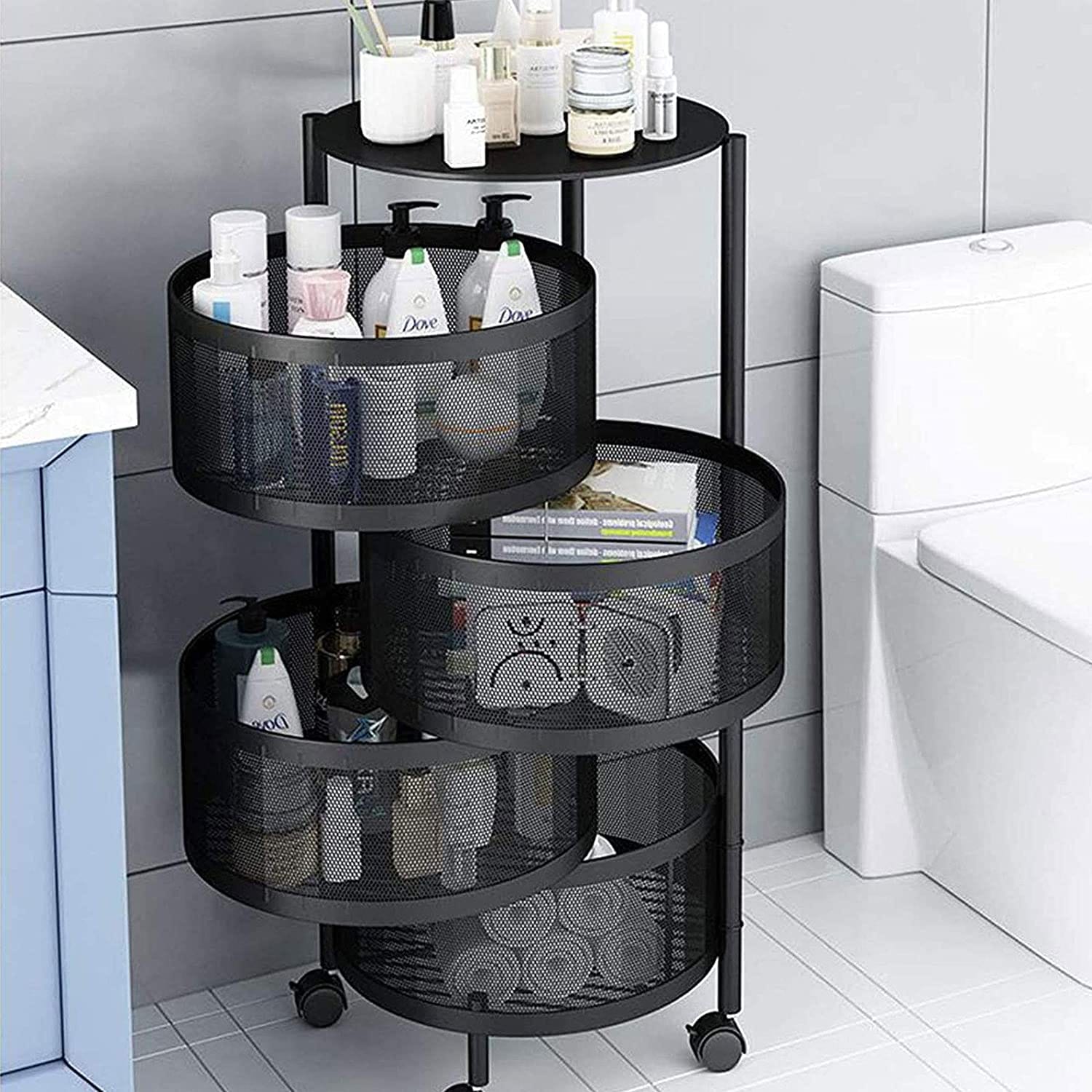 Small Part Round Rack Round Layered Shelf Storage Rack | Home Essentials | Buy Now - Needs Store
