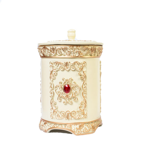 Royal Crème and Gold Bathroom Set | Bathroom Accessories | Tumblers Set - 6 pcs - Needs Store