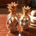 Silver Mirrored Pineapple Candle Stand | Modern Candle Stands for Home Decoration - Needs Store