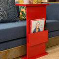 Sofa/Chair Table with Space for Magazines/Papers - Red - Needs Store