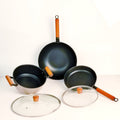 Stainless Steel Cookware Set - 3 pcs ( Wok | Frying Pan | Casserole ) - Needs Store